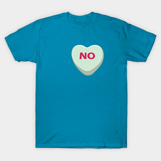 No candy heart T-Shirt by AnnArtshock